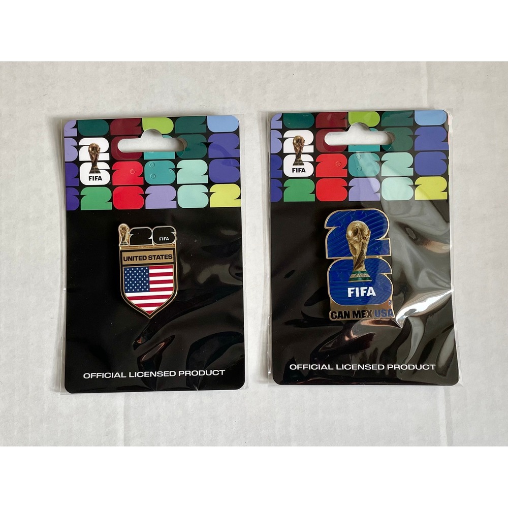 Fifa USA 2026 Set of Two Magnets Brand New USA Canada Mexico Official Licensed